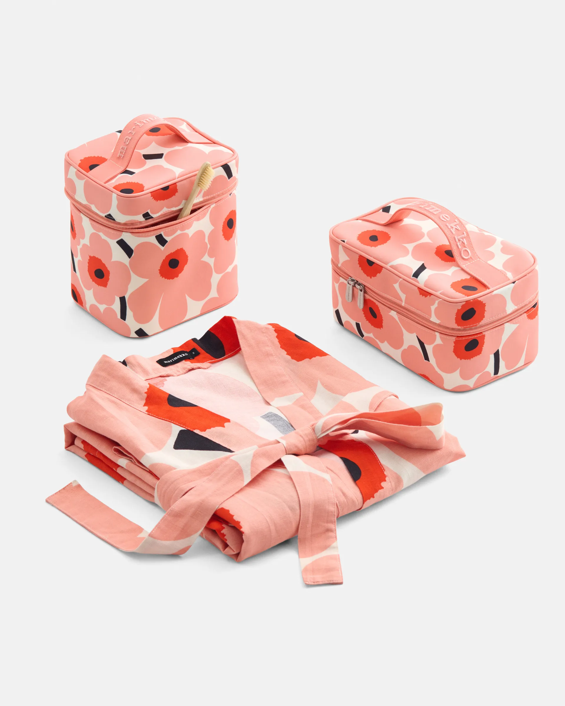 Unikko badrock S/M, Off white-coral-orange red-charcoal Marimekko