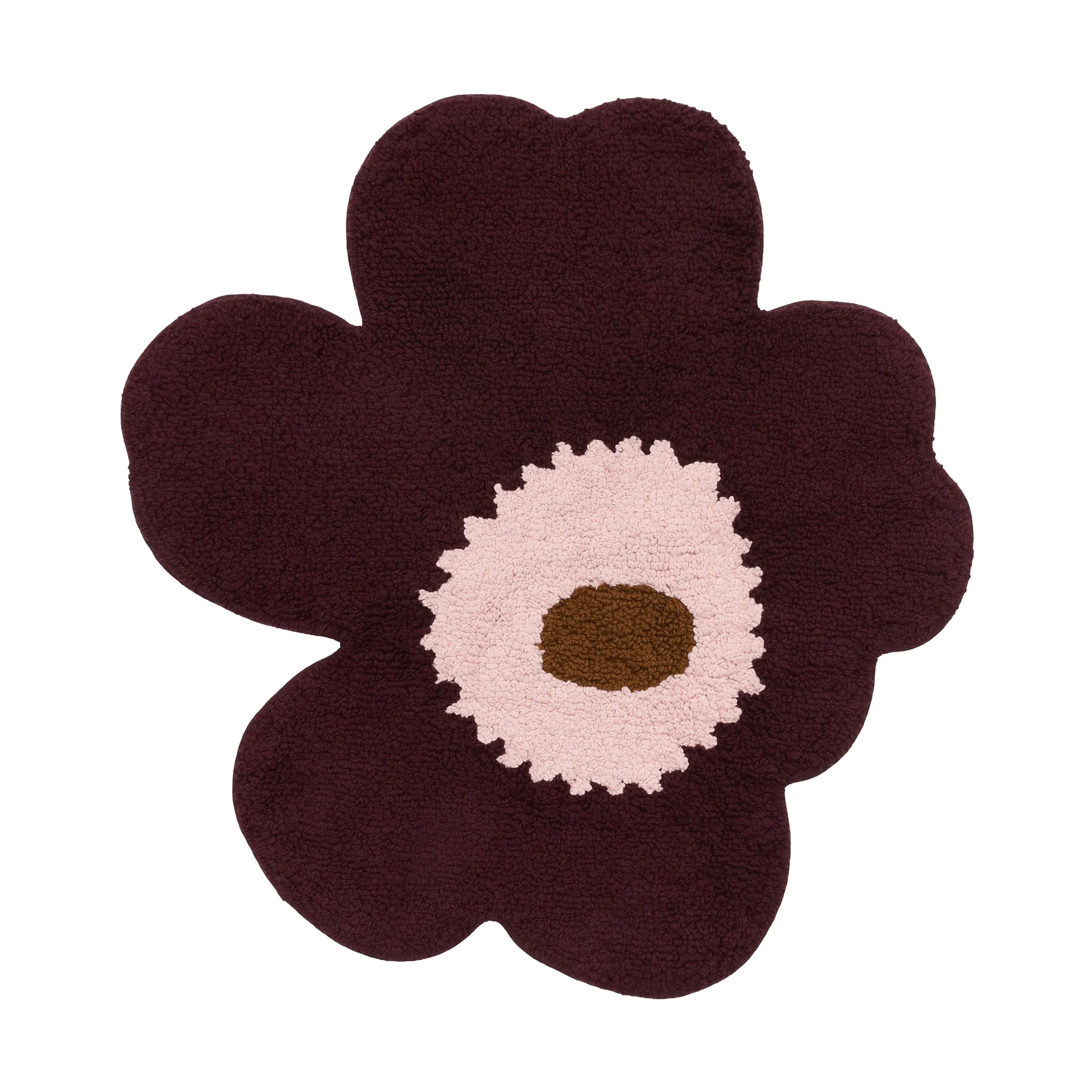 Unikko badrumsmatta 73x74 cm, Plum-pink-toffee Marimekko