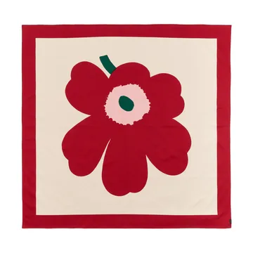 Unikko bordsduk - Off white-cranberry-rose, 140x140 cm - Marimekko