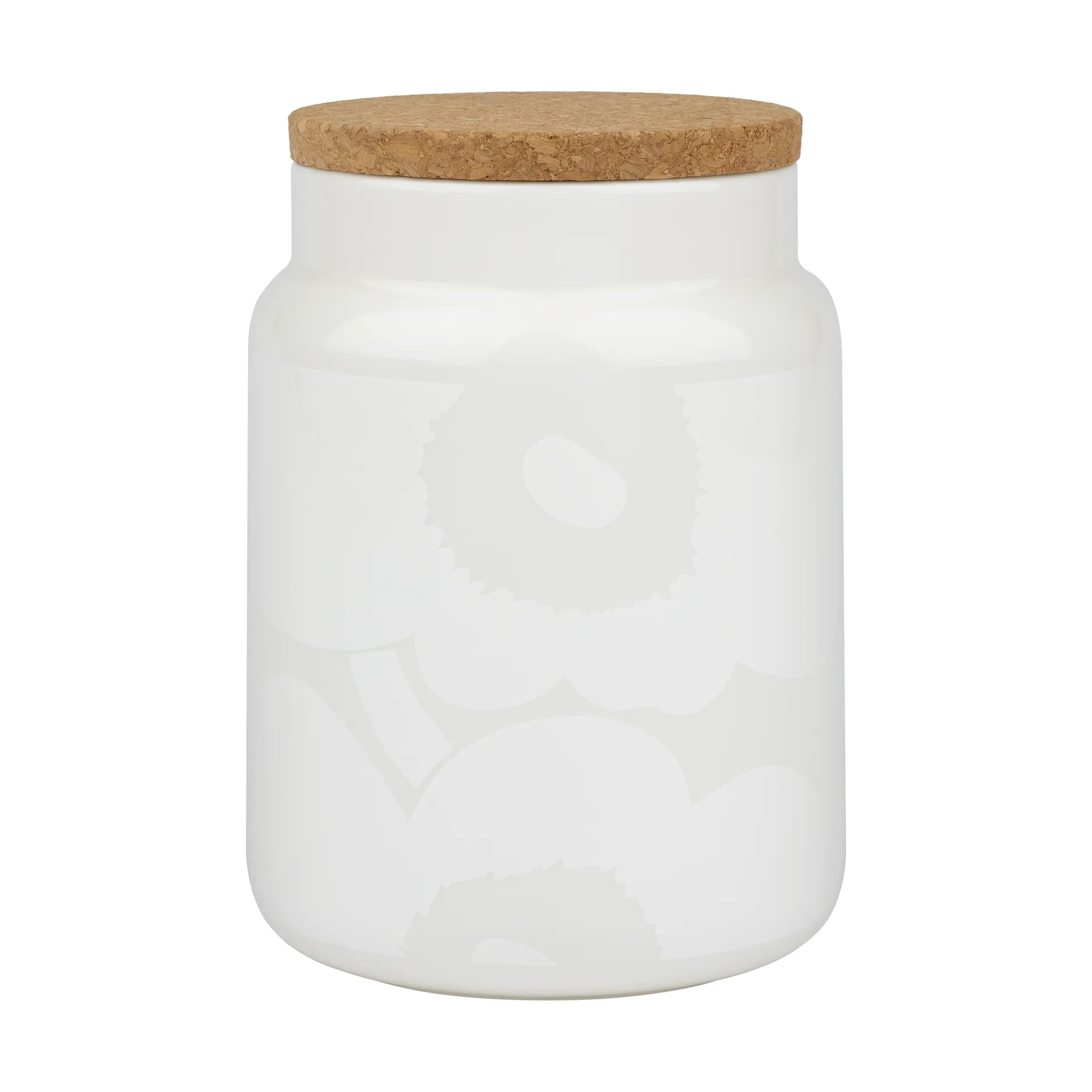 Unikko burk 1,2 l, White Marimekko