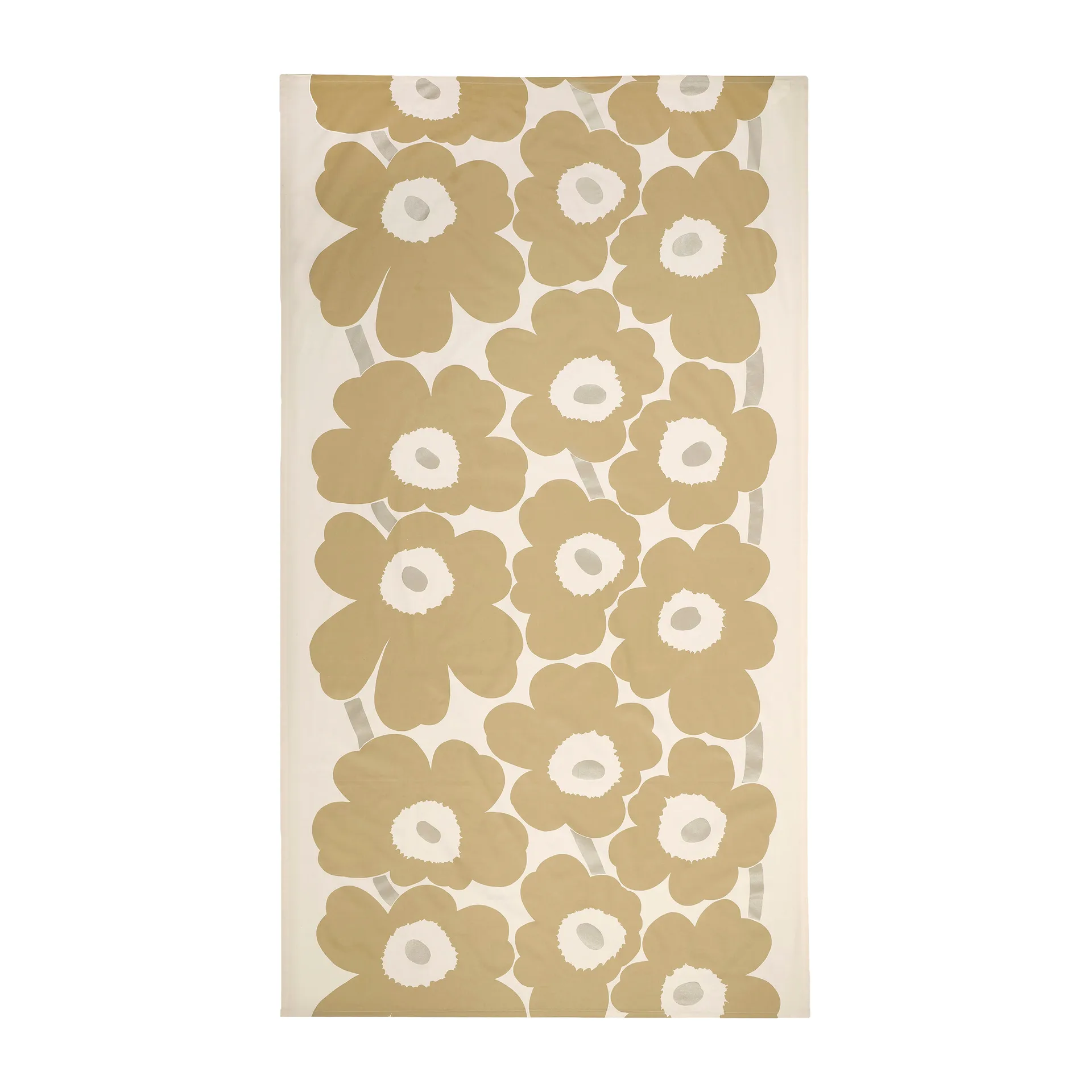 Unikko duk 140x250 cm, Beige-silver-white Marimekko
