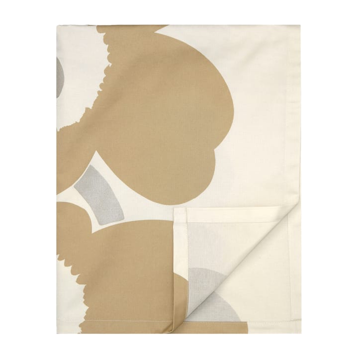 Unikko duk 140x250 cm - Beige-silver-white - Marimekko