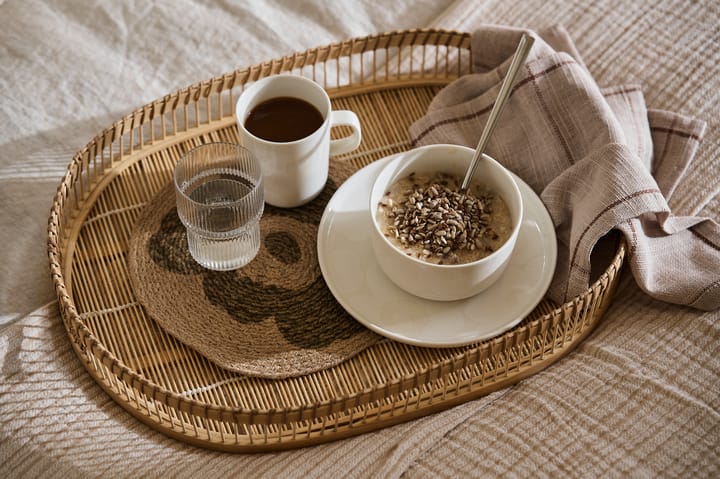 Unikko grytlapp jute Ø25 cm, Beige-grön Marimekko