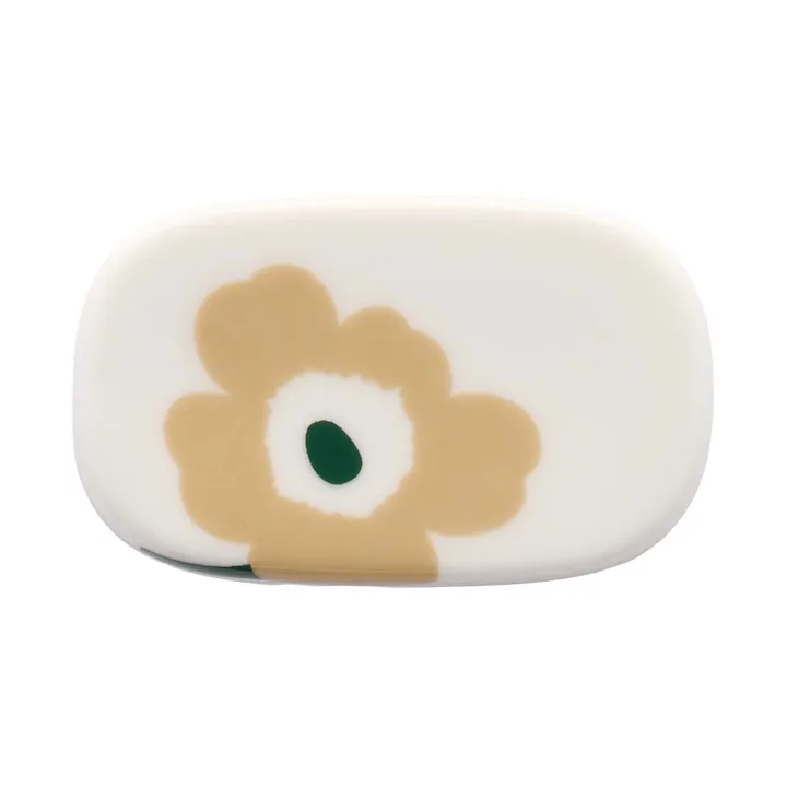 Unikko hållare till ätpinnar - White-light sand-beige-dark green - Marimekko