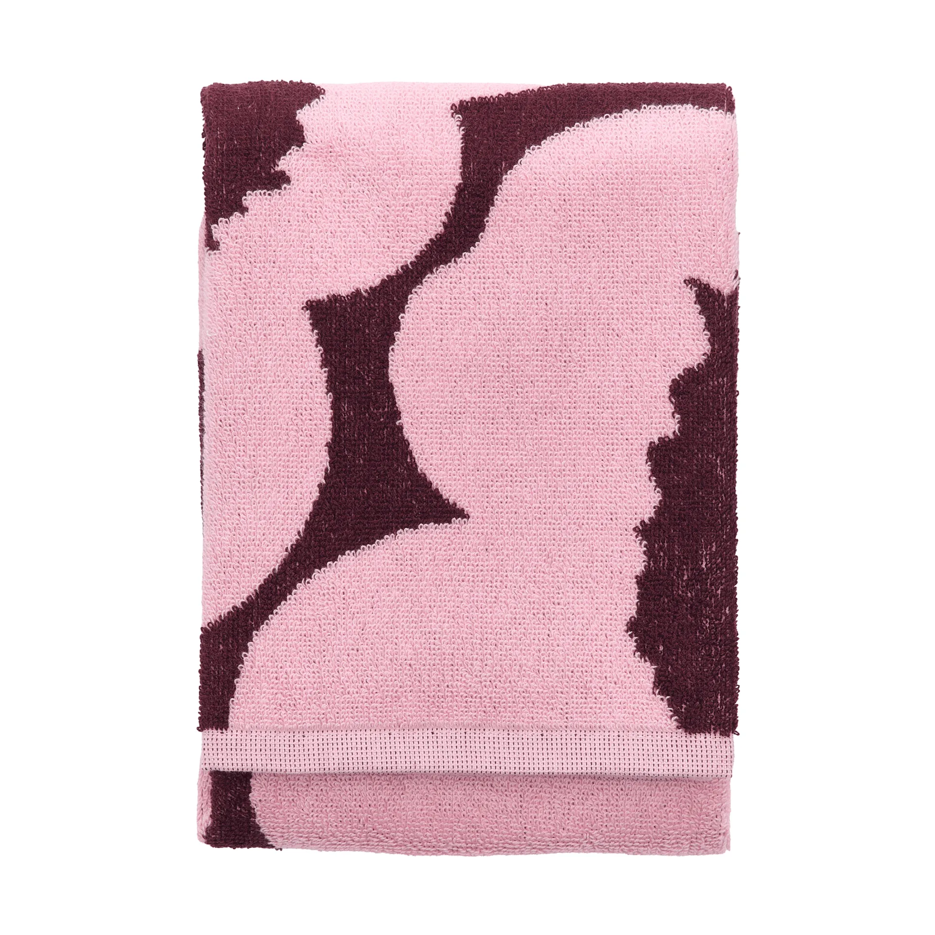 Unikko handduk 50x70 cm, Plum-pink Marimekko