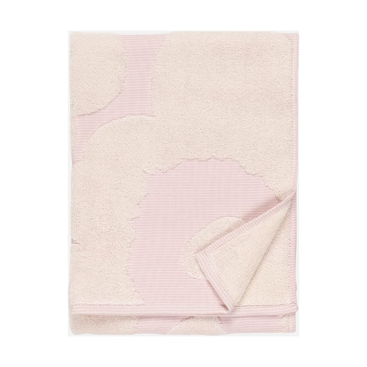 Unikko handduk 50x70 cm, White-light pink Marimekko