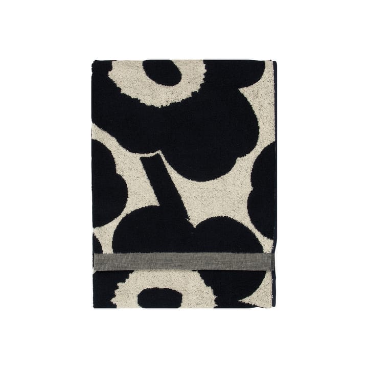 Unikko handduk naturvit-mörkblå, 70x150 cm Marimekko