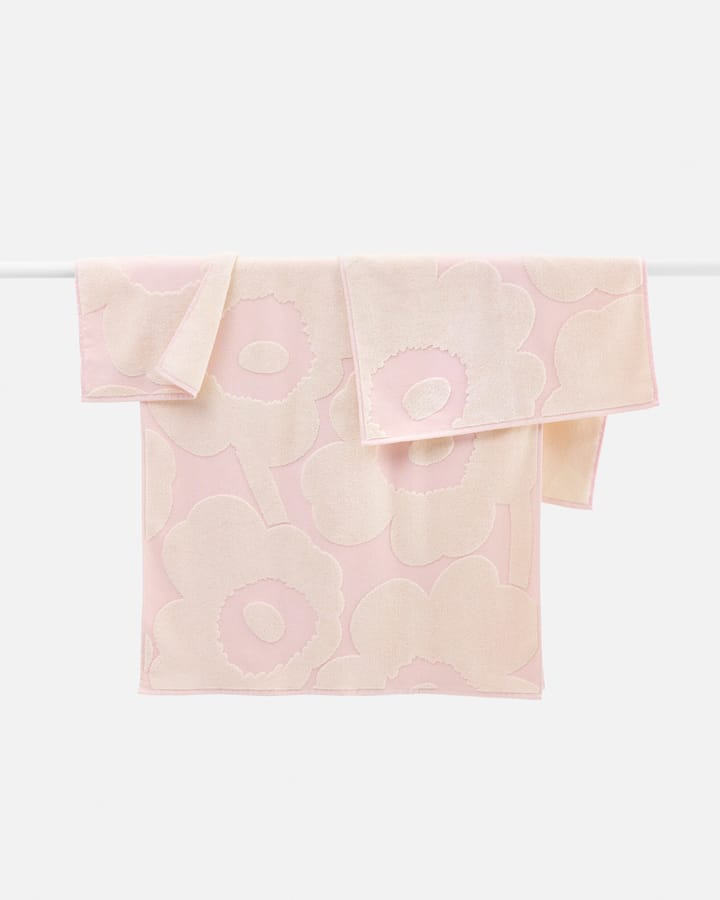 Unikko handduksset 3 delar, White-light pink Marimekko
