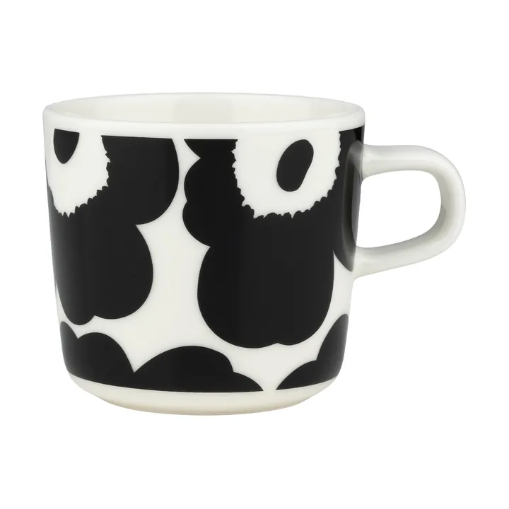Unikko kaffekopp 20 cl - Black-white - Marimekko