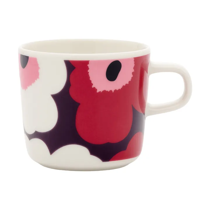 Unikko kaffekopp 20 cl - White-plum-cranberry-pink - Marimekko
