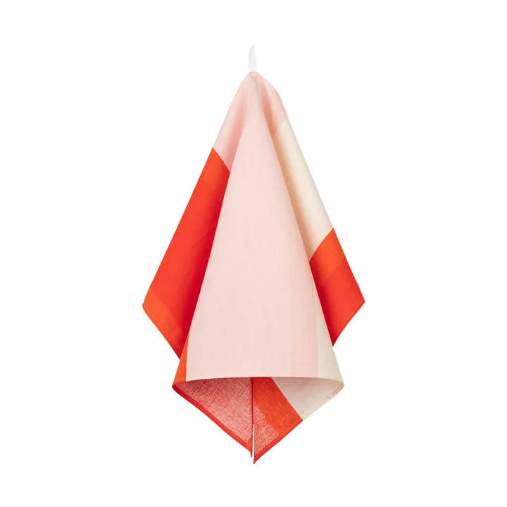 Unikko kökshandduk 47x70 cm - Off white-pink-orange red - Marimekko