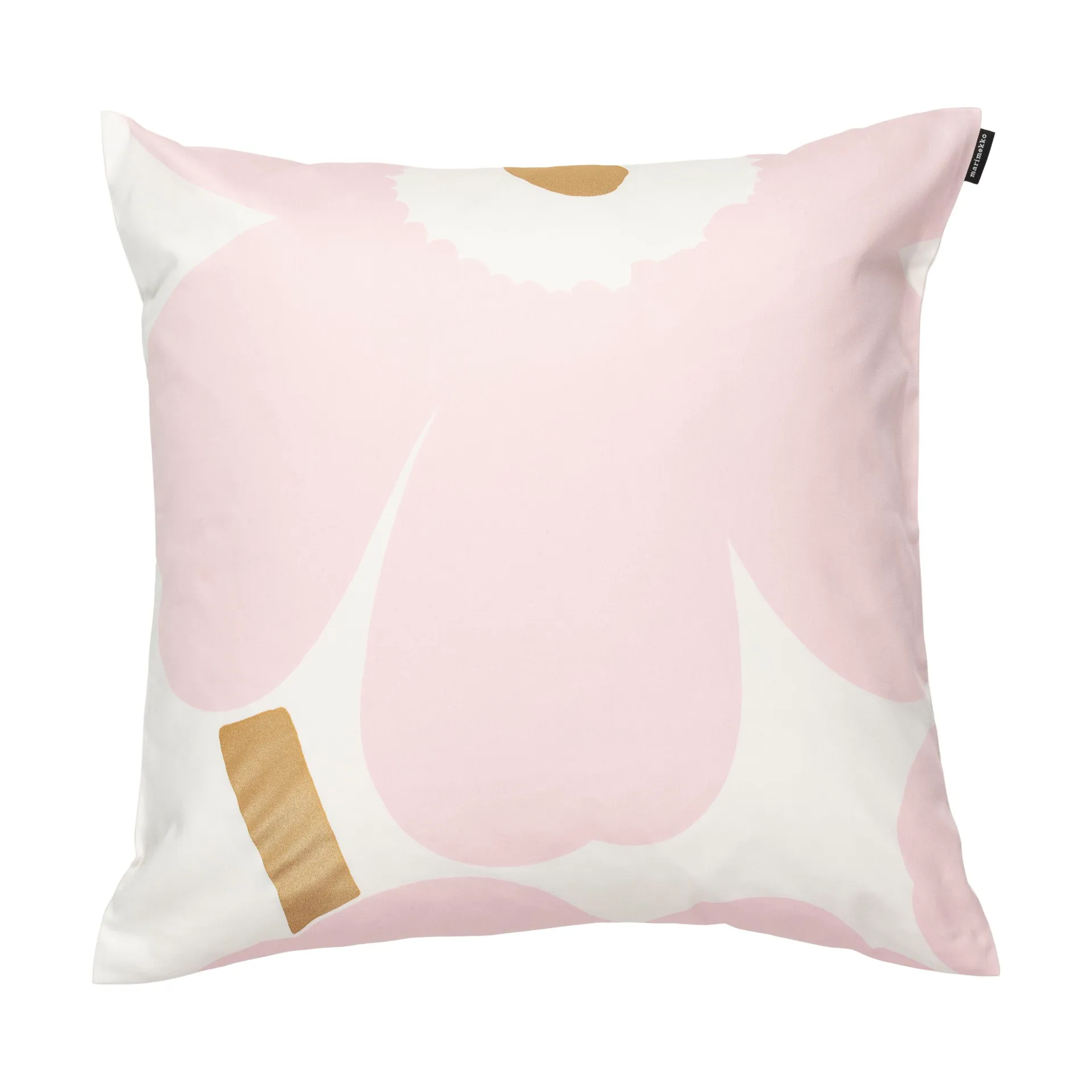 Unikko kuddfodral 50x50 cm 2 delar, White-Light pink-apricot Marimekko