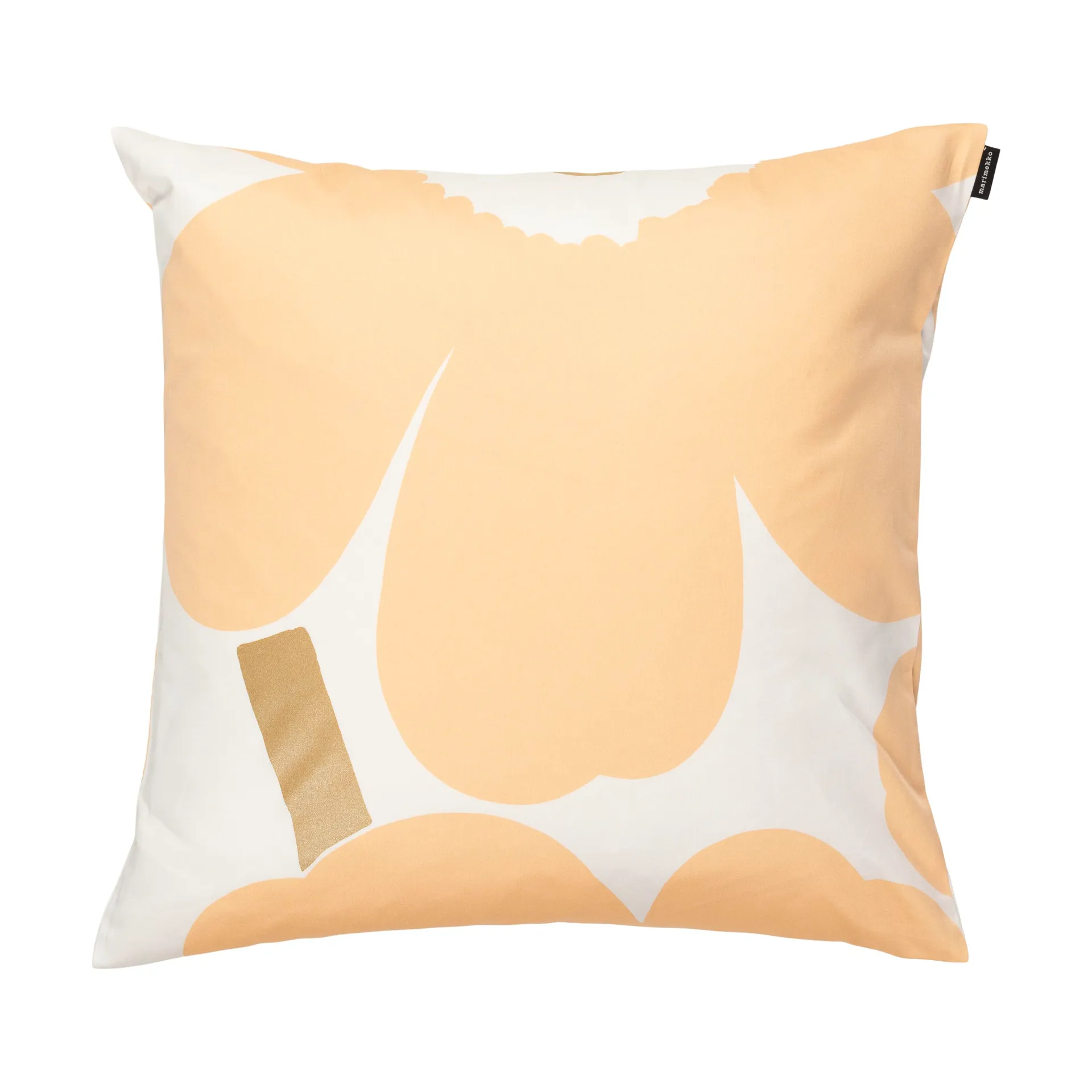 Unikko kuddfodral 50x50 cm 2 delar, White-Light pink-apricot Marimekko
