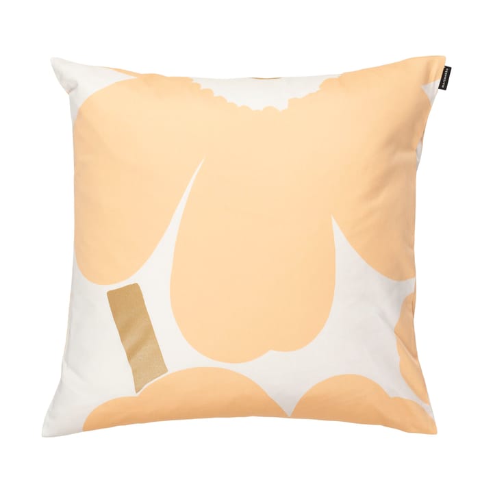 Unikko kuddfodral 50x50 cm 2 delar, White-Light pink-apricot Marimekko