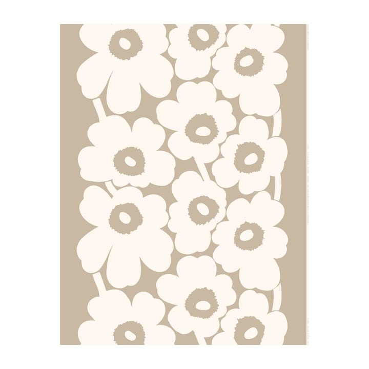 Unikko linnetyg, beige-vit Marimekko