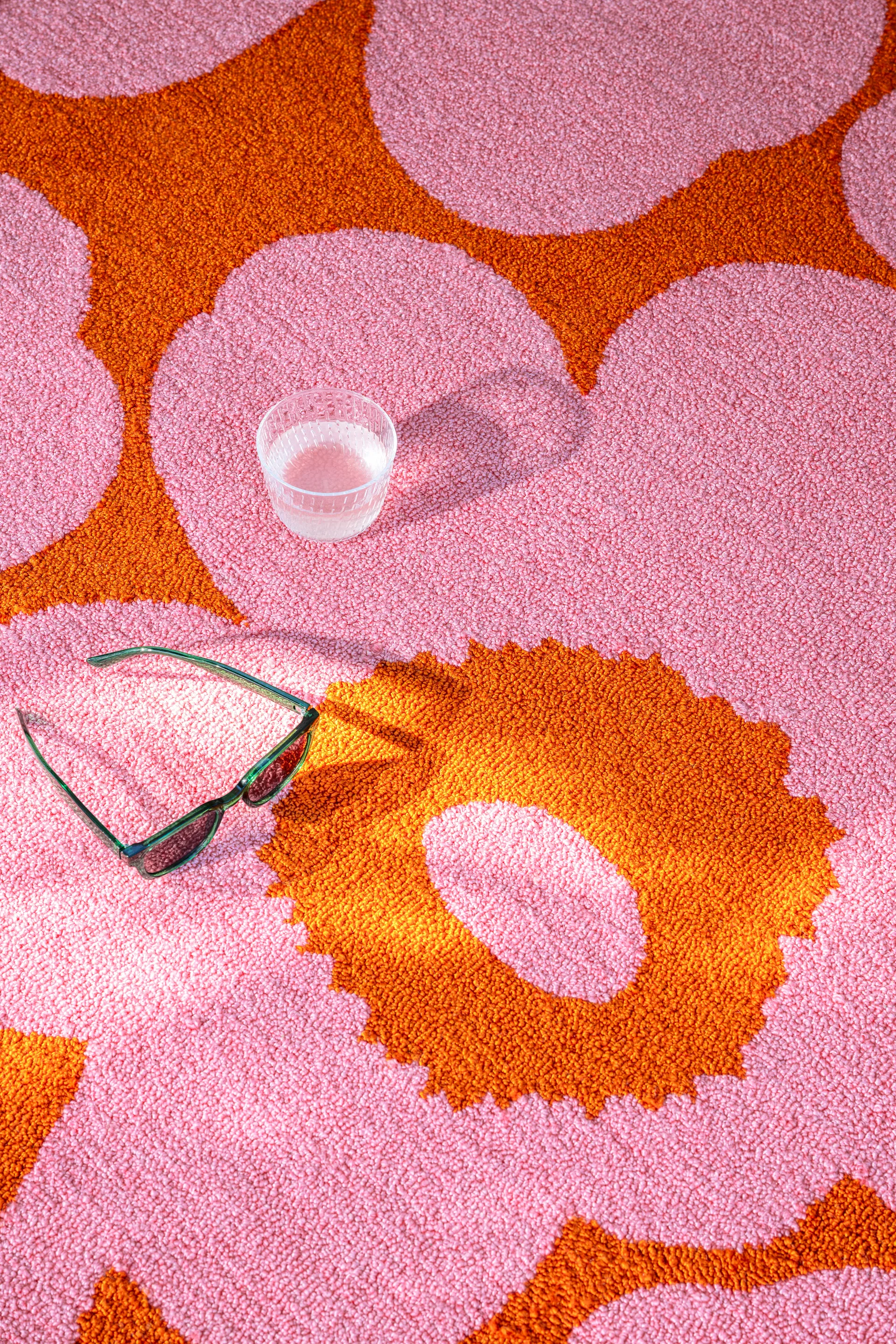 Unikko matta outdoor, Pink-orange, 160x230 cm Marimekko
