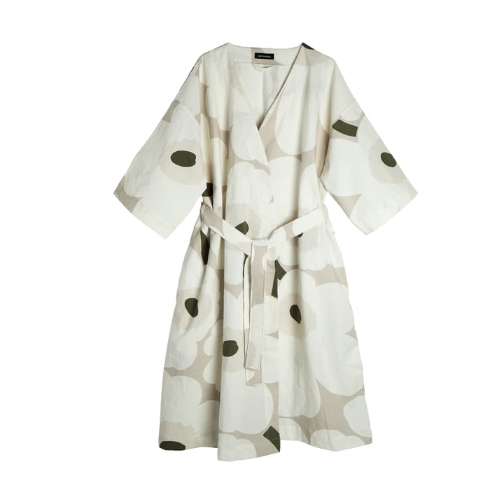 Unikko morgonrock, Beige-white-green, L/XL Marimekko