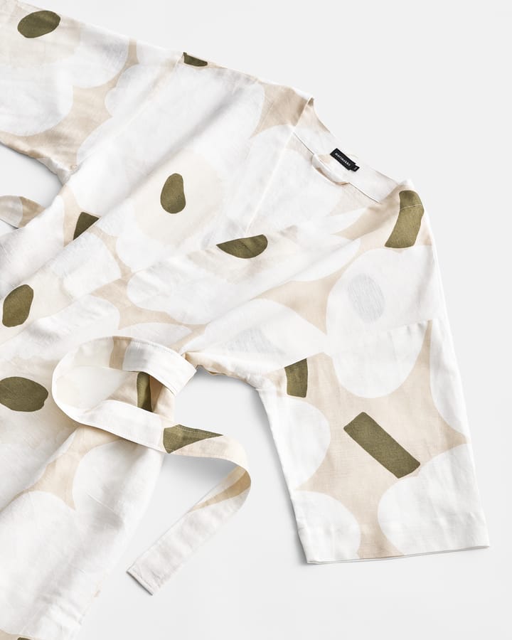 Unikko morgonrock, Beige-white-green, L/XL Marimekko