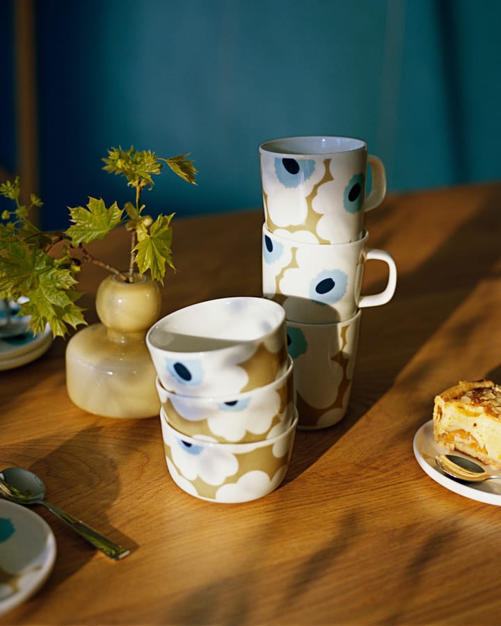 Unikko mugg 25 cl, Beige-offwhite-blå Marimekko