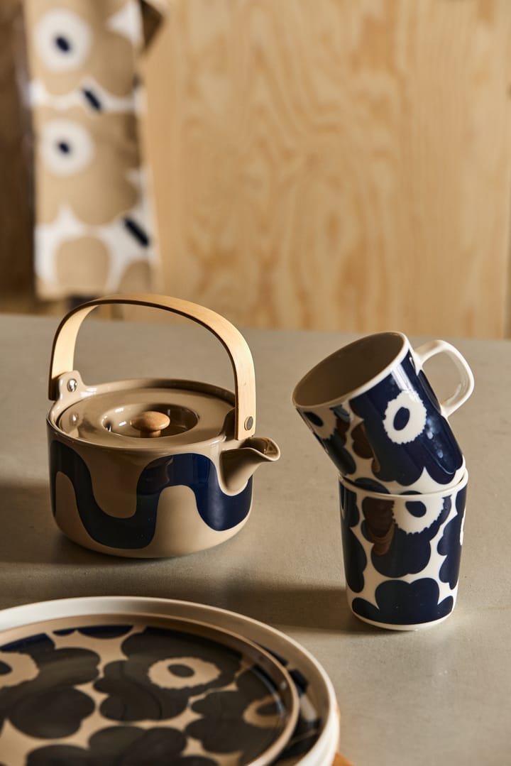 Unikko mugg 25 cl, Vit-mörkblå Marimekko