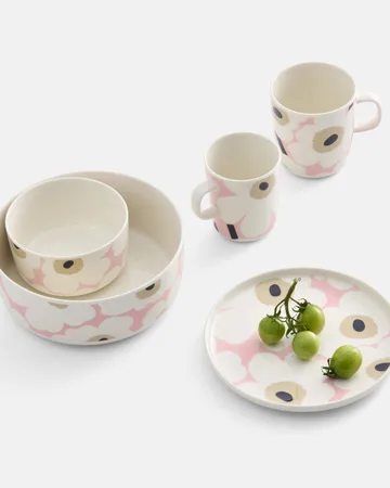 Unikko mugg 40 cl - Off white-pink-sand-charcoal - Marimekko