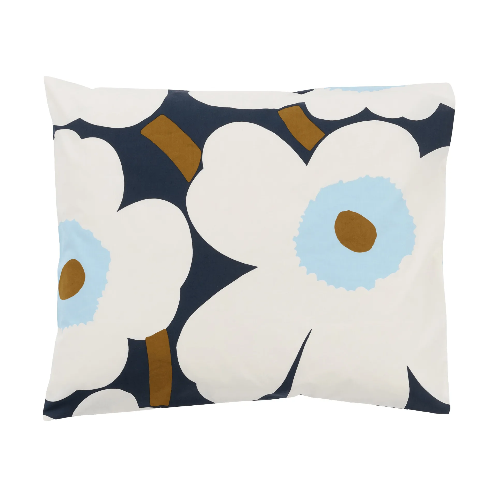 Unikko örngott 50x60 cm, Blueberry-off white-cold blue Marimekko