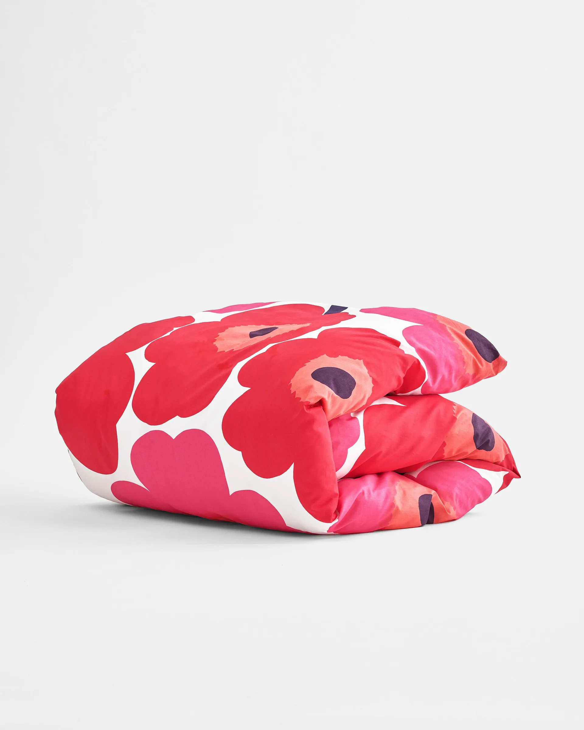 Unikko påslakan 150x210 cm, röd-vit Marimekko