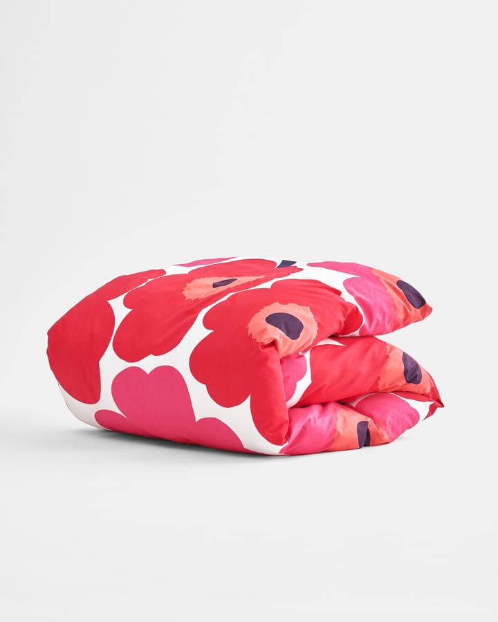 Unikko påslakan 150x210 cm, röd-vit Marimekko