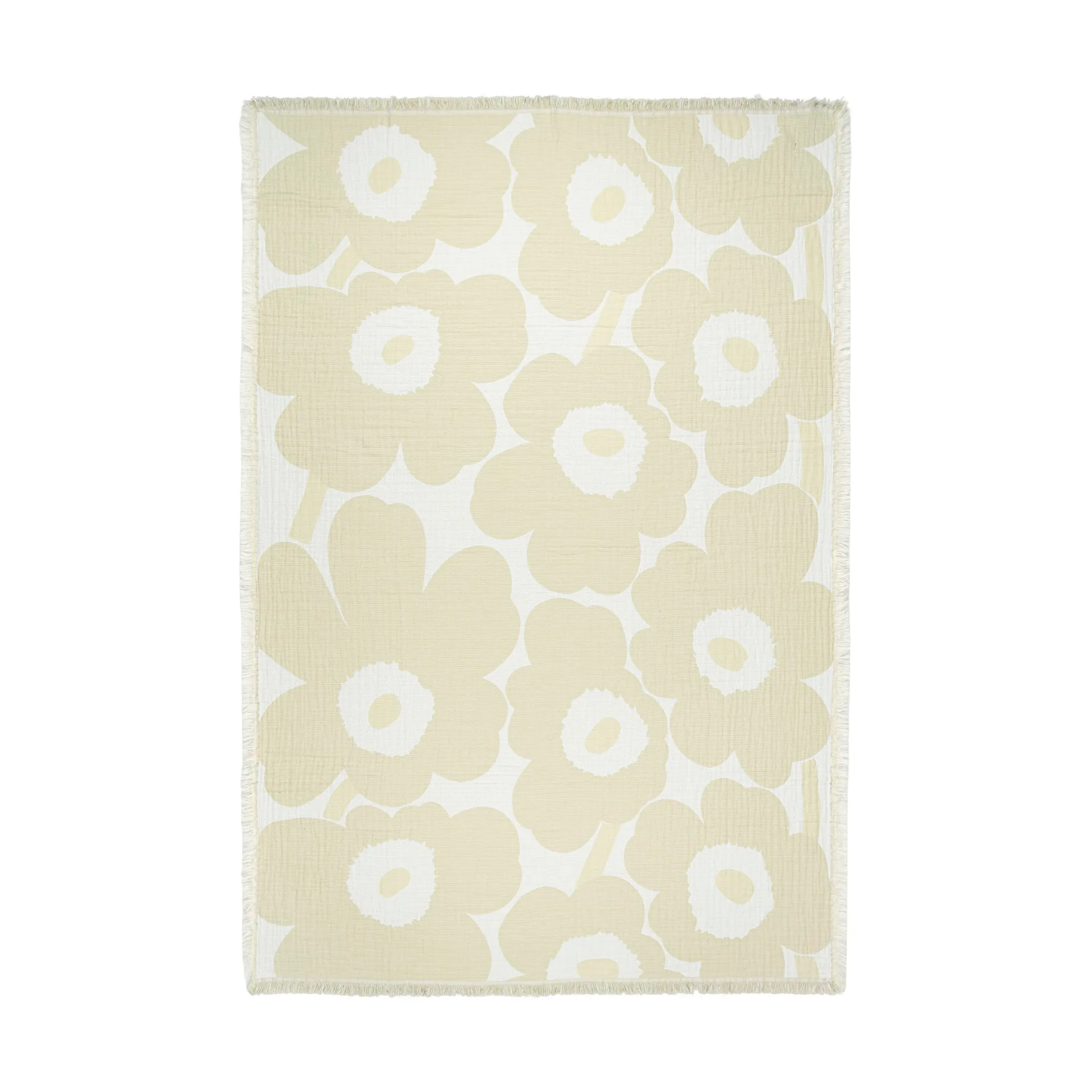 Unikko pläd 150x220 cm, Ecru Marimekko