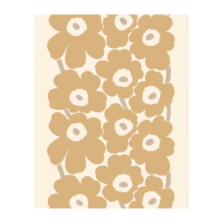 Unikko satintyg - Beige - Marimekko