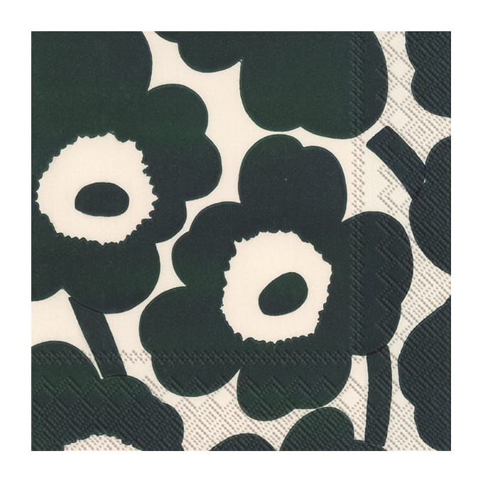 Unikko servett 33x33 cm 20-pack - Cream green - Marimekko