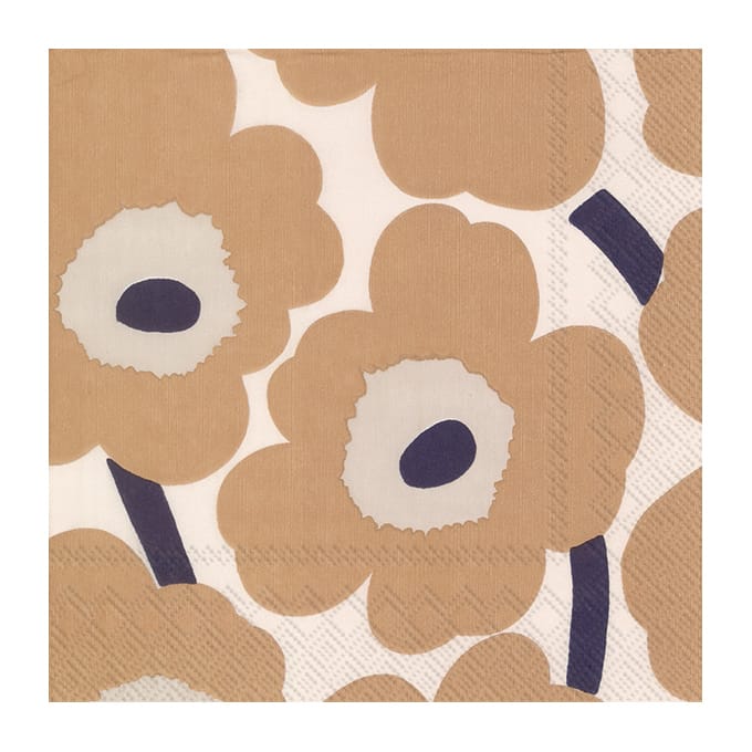 Unikko servett 33x33 cm 20-pack - Cream linen - Marimekko