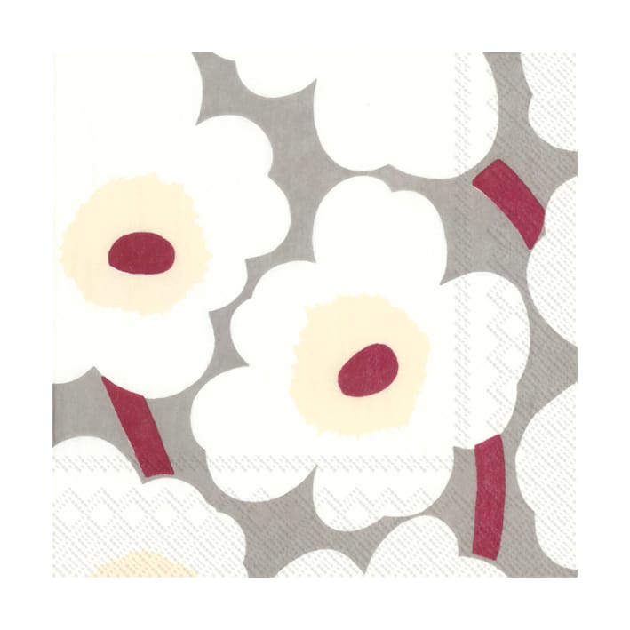Unikko servett 33x33 cm 20-pack - Cream - Marimekko