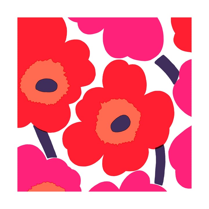 Unikko servett 33x33 cm 20-pack - Red - Marimekko