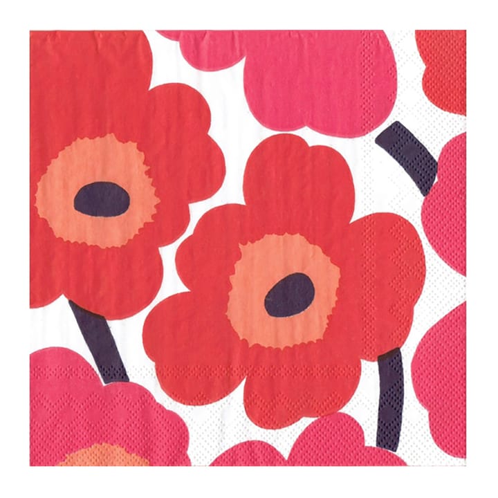 Unikko servett 33x33 cm 20-pack - Röd - Marimekko