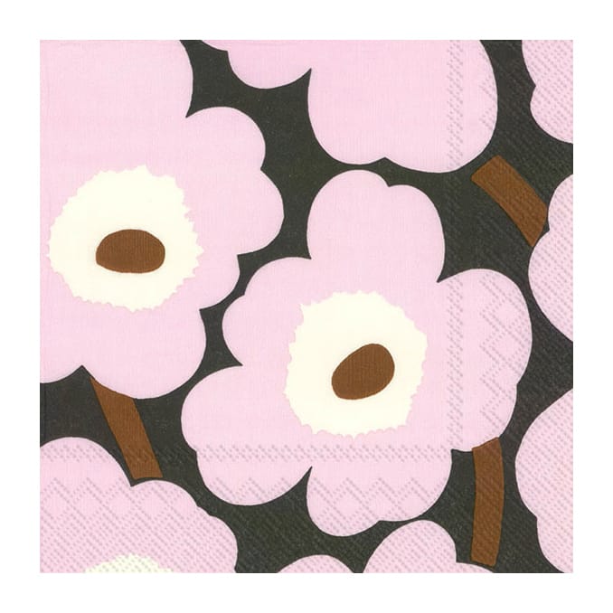 Unikko servett 33x33 cm 20-pack - Rose - Marimekko