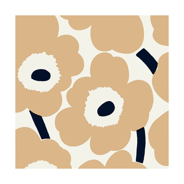 Unikko servett 33x33 cm 20-pack - Sand-brown - Marimekko