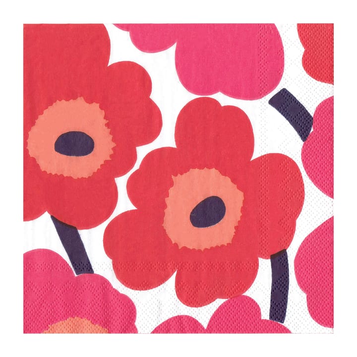 Unikko servett 40x40 cm 20-pack - Red - Marimekko