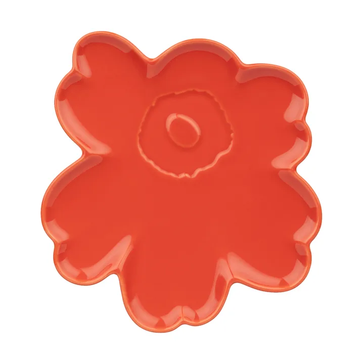 Unikko shape fat 20 cm - Orange red - Marimekko