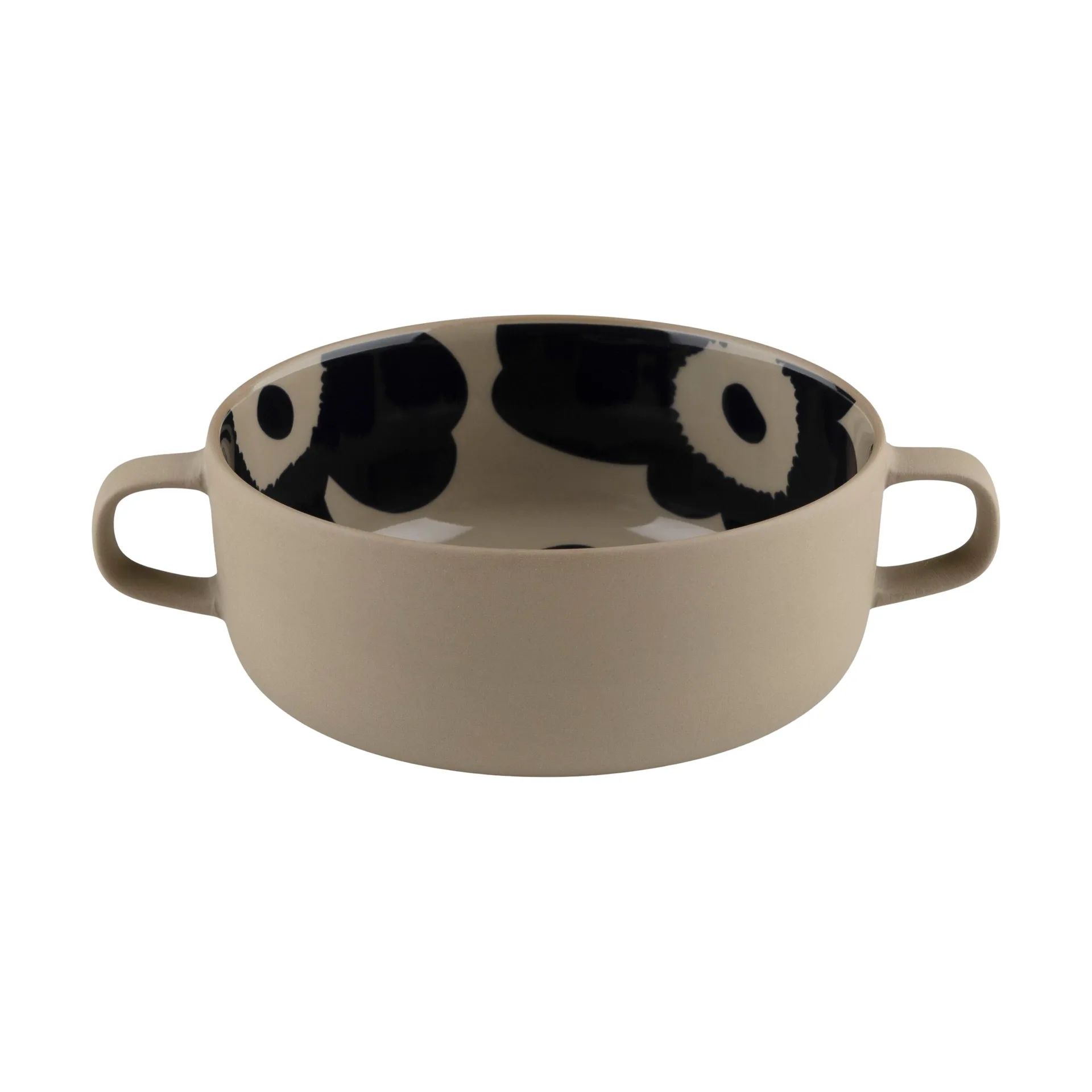 Unikko skål med handtag 5 dl, Terra-dark blue Marimekko