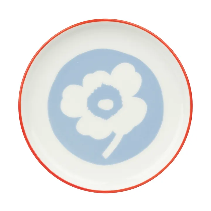 Unikko tallrik Ø13,5 cm - White-light blue-orange red - Marimekko
