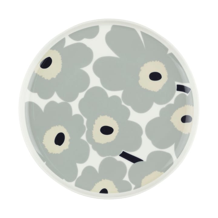 Unikko tallrik Ø25 cm, White-light grey-sand-dark blue Marimekko