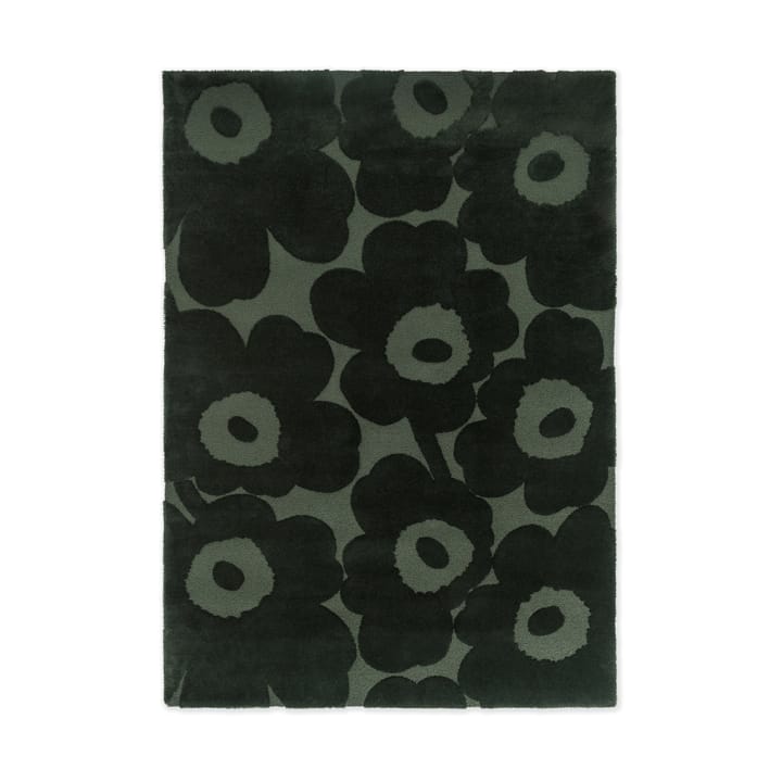 Unikko ullmatta - Dark Green, 140x200 cm - Marimekko