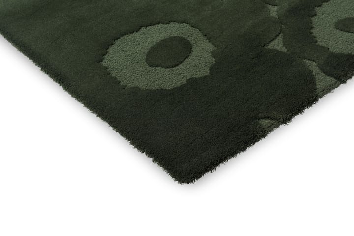 Unikko ullmatta, Dark Green, 140x200 cm Marimekko