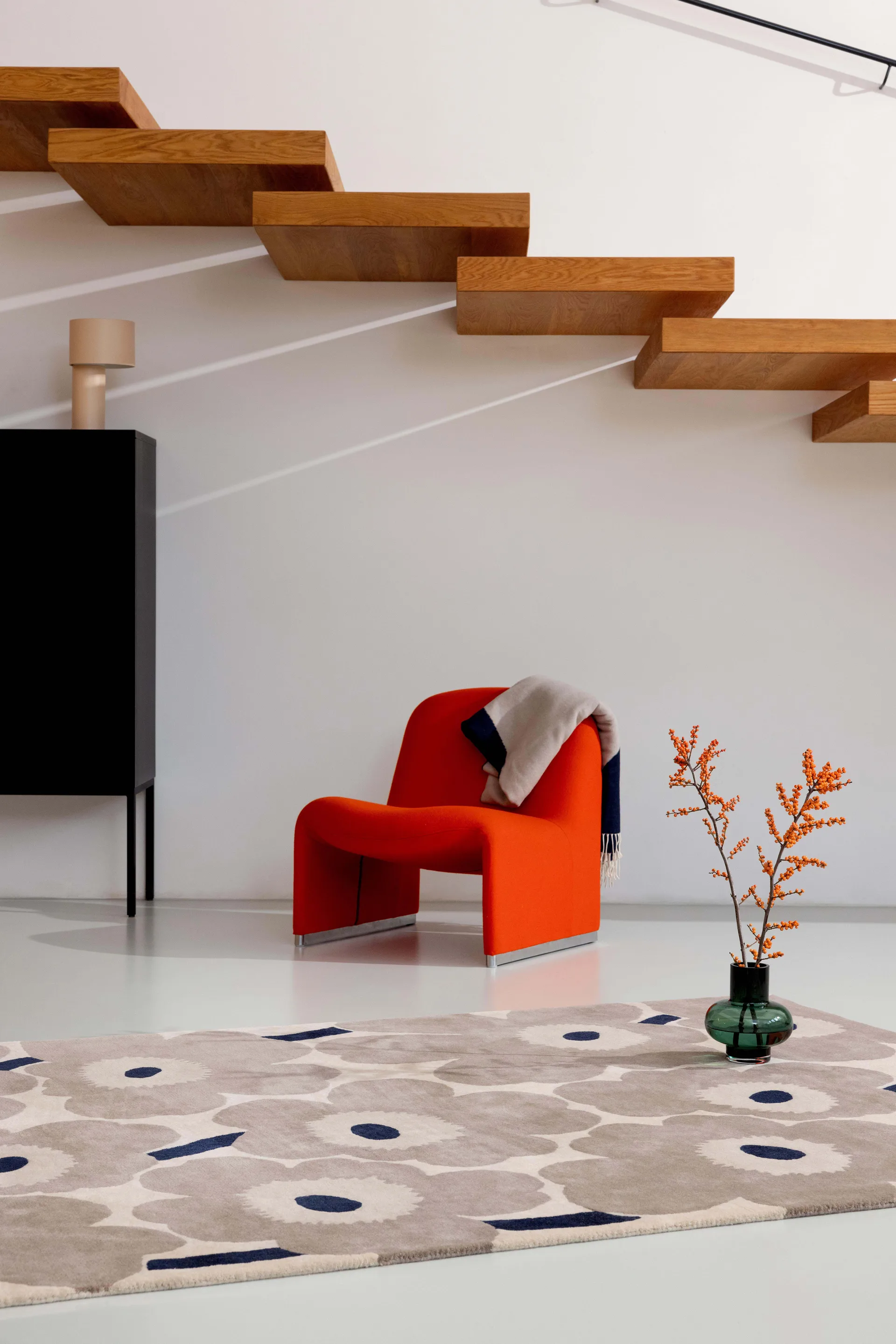 Unikko ullmatta, Greige, 170x240 cm Marimekko