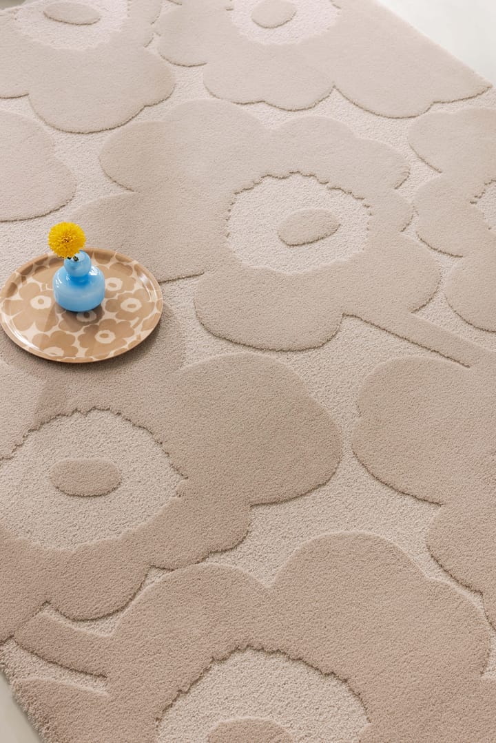 Unikko ullmatta, Light Beige, 140x200 cm Marimekko