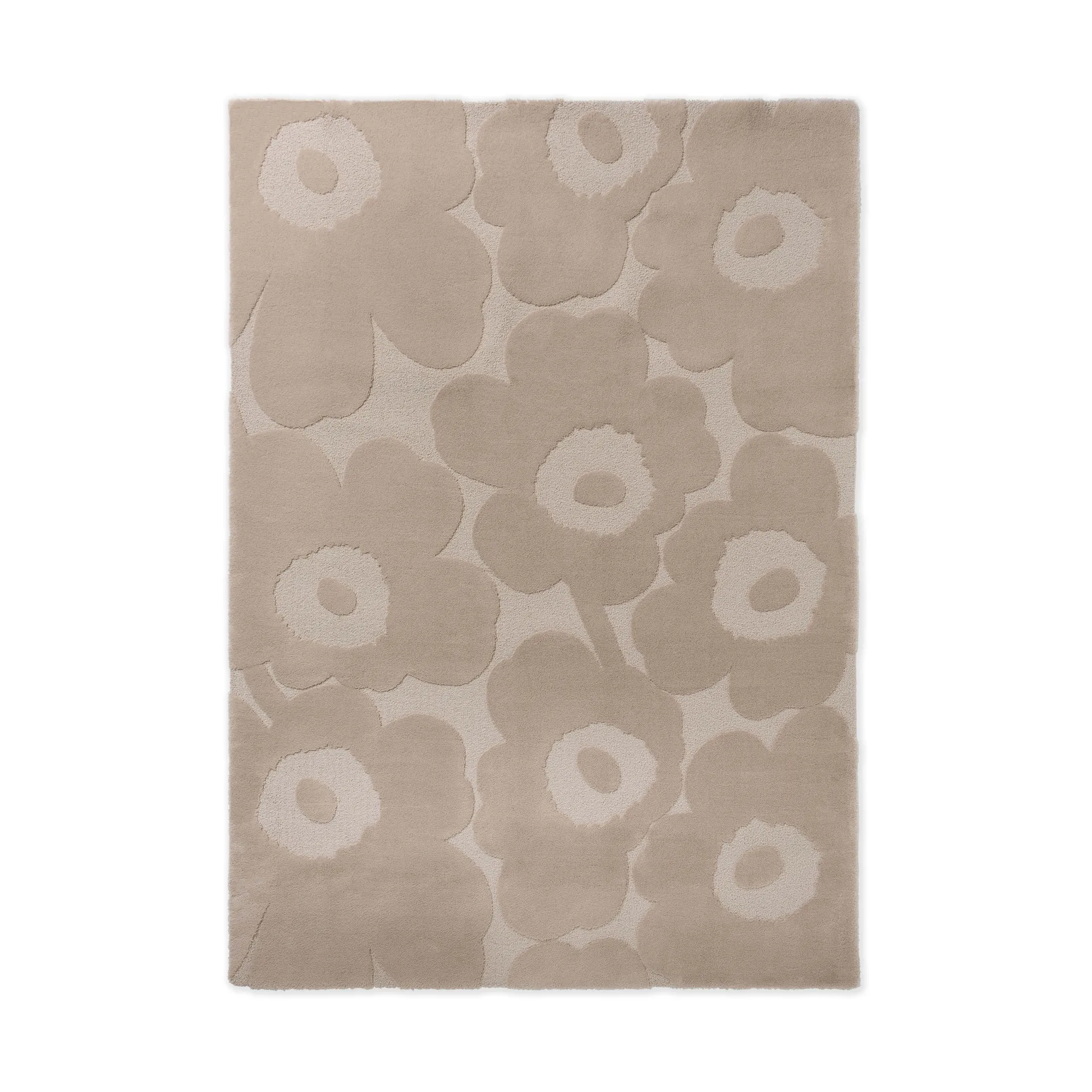 Unikko ullmatta, Light Beige, 170x240 cm Marimekko