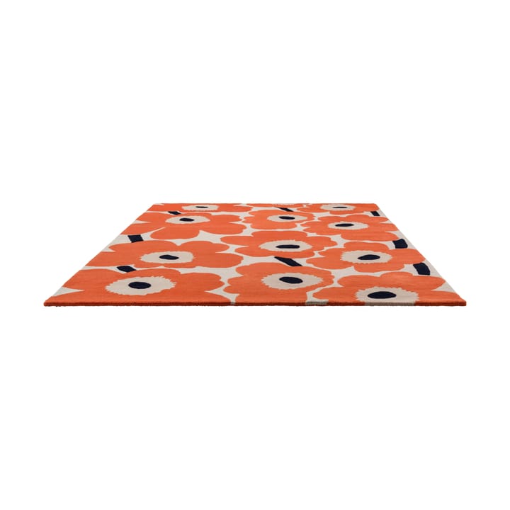 Unikko ullmatta, Orange Red, 170x240 cm Marimekko