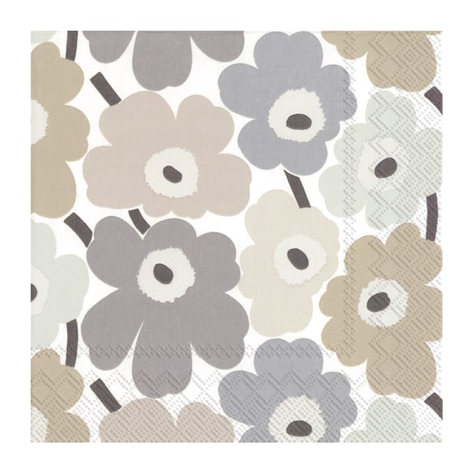 Unikot servett 33x33 cm 20-pack - Linen - Marimekko