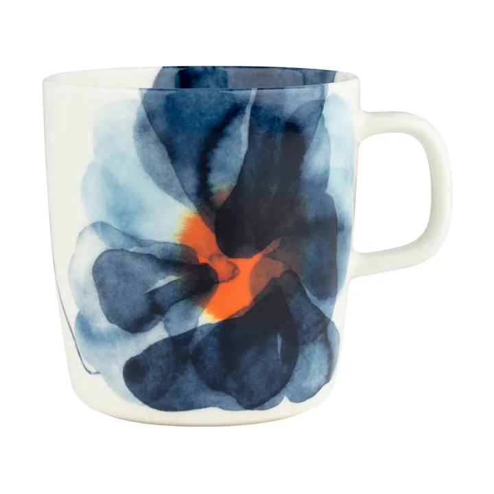 Valssi mugg 40 cl - White-blue-orange - Marimekko